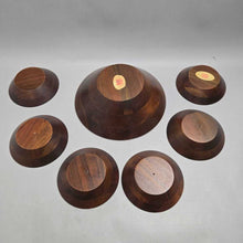 Load image into Gallery viewer, Vermillion Walnut Bowl Set (7pc)
