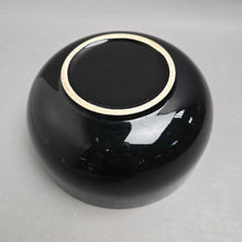 Load image into Gallery viewer, Black Glazed Ceramic Serving Bowl (4x9x9)
