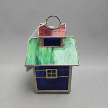 Load image into Gallery viewer, Slag Glass / Stained Glass Votive (7x5.25x4.5)
