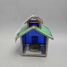 Load image into Gallery viewer, Slag Glass / Stained Glass Votive (7x5.25x4.5)
