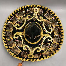 Load image into Gallery viewer, Large Black and Gold Sombrero (~23)
