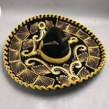 Load image into Gallery viewer, Large Black and Gold Sombrero (~23)
