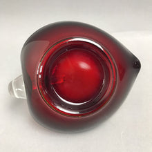 Load image into Gallery viewer, Duncan Miller Clear &amp; Ruby Red Swan Candy Dish (~4x6x5)
