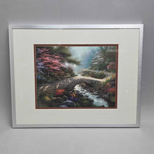 Load image into Gallery viewer, Framed Thomas Kinkade Print - Bridge of Life (~11x14)
