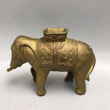 Load image into Gallery viewer, 1900s A.C. Williams Figural Circus Elephant Cast Iron Antique Toy Coin Bank (4x7)(As Is)
