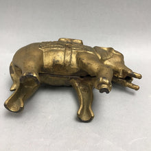 Load image into Gallery viewer, 1900s A.C. Williams Figural Circus Elephant Cast Iron Antique Toy Coin Bank (4x7)(As Is)
