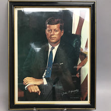 Load image into Gallery viewer, Framed Color Portrait of John F. Kennedy Print (15x12)
