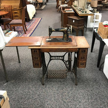 Load image into Gallery viewer, Antique Red Eye Singer Sewing Machine (29x36x18)
