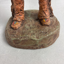 Load image into Gallery viewer, Michael Garman Signed Sculpture "The Trapper" 1988 (9.5")
