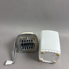 Load image into Gallery viewer, Vintage 1950's MCM Swing Away White Metal Manual Ice Crusher Hand Crank (10")
