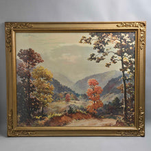 Load image into Gallery viewer, Gold Framed Ruthven Holmes Byrum Print - Autumn Landscape (28.5x34.5)

