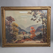 Load image into Gallery viewer, Gold Framed Ruthven Holmes Byrum Print - Autumn Landscape (28.5x34.5)
