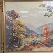 Load image into Gallery viewer, Gold Framed Ruthven Holmes Byrum Print - Autumn Landscape (28.5x34.5)
