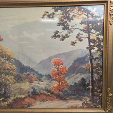 Load image into Gallery viewer, Gold Framed Ruthven Holmes Byrum Print - Autumn Landscape (28.5x34.5)
