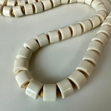 Load image into Gallery viewer, Vintage Crown Trifari White Lucite Goldtone Beaded Necklace (24")
