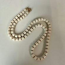 Load image into Gallery viewer, Vintage Crown Trifari White Lucite Goldtone Beaded Necklace (24")
