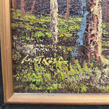 Load image into Gallery viewer, Gold Framed Oil Painting - Fall Lake Scene, Signed (15.5x18)
