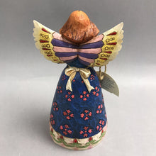 Load image into Gallery viewer, NIB Jim Shore Heartwood Creek Angel of Hospitality Angel w/Teapot and Tea Cup 2002 (8")

