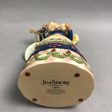 Load image into Gallery viewer, NIB Jim Shore Heartwood Creek Angel of Hospitality Angel w/Teapot and Tea Cup 2002 (8")

