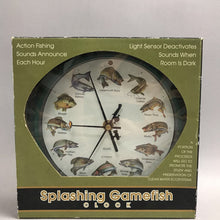 Load image into Gallery viewer, 1999 Feldstein &amp; Associates Splashing Gamefish Clock NEW shrinkwrap
