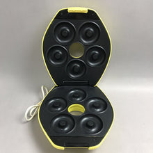 Load image into Gallery viewer, Sunbeam Donut Shaped Donut Maker Sunny Yellow (10")
