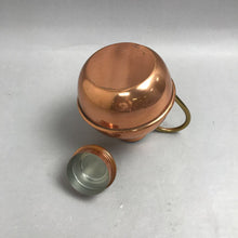 Load image into Gallery viewer, Antique Copper Jug Brass Handle &amp; Lid (6")
