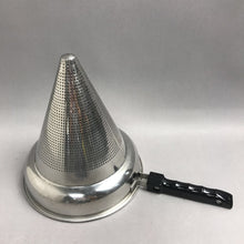 Load image into Gallery viewer, Vintage Steelco Stainless Steel Cone Shaped Food Sieve (8")
