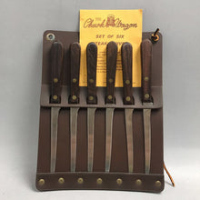 Load image into Gallery viewer, Vintage Chuck Wagon Set of Six Steak Knives (9")
