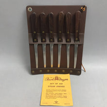 Load image into Gallery viewer, Vintage Chuck Wagon Set of Six Steak Knives (9")
