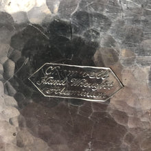 Load image into Gallery viewer, MCM Cromwell Hand Wrought Hammered Aluminum Tray With Handle (12x8)
