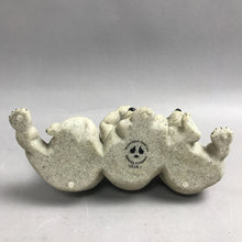 Load image into Gallery viewer, Vintage Quarry Critters Speak/See/Hear No Evil Bears "Uh Oh" Stone Figurine(8x4)
