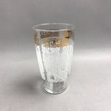 Load image into Gallery viewer, Vintage Anchor Hocking Gold &amp; White Coffee Theme Glass (7")
