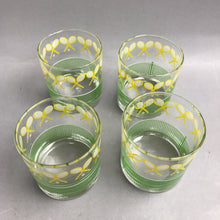 Load image into Gallery viewer, Set of 4 J Scott Tennis Racket DOF Rocks Lowball Glasses Libbey (3 1/2")
