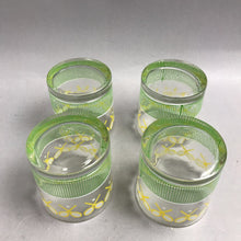 Load image into Gallery viewer, Set of 4 J Scott Tennis Racket DOF Rocks Lowball Glasses Libbey (3 1/2")
