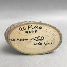 Load image into Gallery viewer, Handcrafted Wooden Sculpture of Morel Mushrooms On A Rustic Base (5x5)
