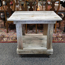 Load image into Gallery viewer, Rustic Rolling 2-Tier Table (33x37x29.5)
