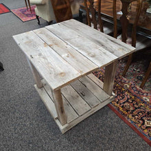 Load image into Gallery viewer, Rustic Rolling 2-Tier Table (33x37x29.5)
