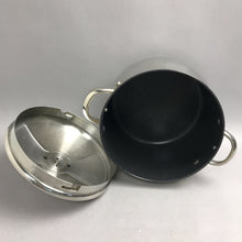 Load image into Gallery viewer, Cook's Essentials 18/10 Stainless Non-Stick 8 Qt Stockpot W/Locking Strainer Lid
