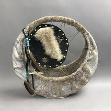 Load image into Gallery viewer, Vintage Native American Dream Catcher Basket (14")
