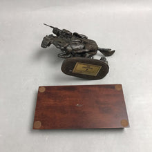 Load image into Gallery viewer, Vintage 1988 "THE CHEYENNE" Bronze Sculpture Franklin Mint w/ Wood Base (6")
