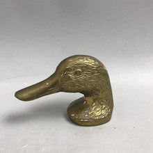 Load image into Gallery viewer, Vintage Brass Mallard Duck Head Bottle Opener Barware (3")
