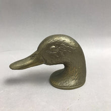 Load image into Gallery viewer, Vintage Brass Mallard Duck Head Bottle Opener Barware (3")

