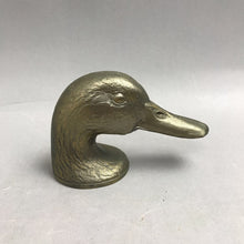 Load image into Gallery viewer, Vintage Brass Mallard Duck Head Bottle Opener Barware (3")
