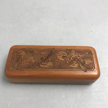 Load image into Gallery viewer, Geese Carved Cherry Wood Box (2x6x2)

