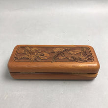 Load image into Gallery viewer, Geese Carved Cherry Wood Box (2x6x2)

