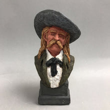 Load image into Gallery viewer, Vintage Wild Bill Hickok Bust By Daniel Monfort (6.5")
