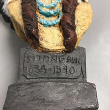 Load image into Gallery viewer, Vintage Sitting Bull Bust By Daniel Monfort (6.5")

