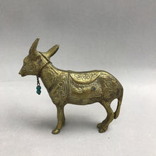 Load image into Gallery viewer, Vintage Brass Donkey Mule Figurine (4x5)
