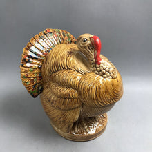 Load image into Gallery viewer, Vintage Atlantic Mold Ceramic Turkey Canister Cookie Jar Dish (10")
