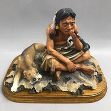 Load image into Gallery viewer, Vintage Native American Indian with Pipe Resin (7x8x7)
